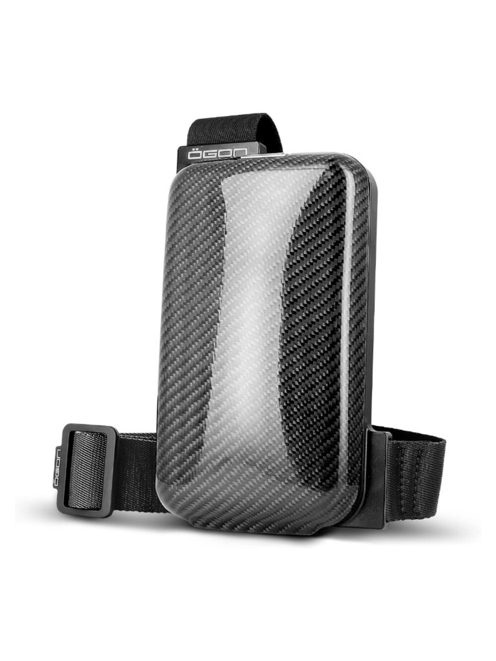 Genuine Carbon Fiber Crossbody Phone Bag with RFID Wallet